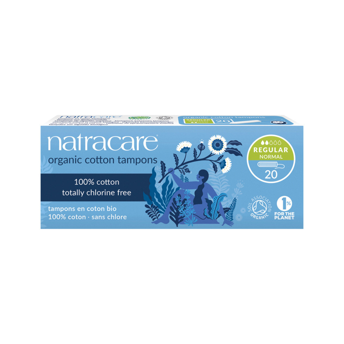 Natracare Organic Cotton Tampons Regular x 20 Pack